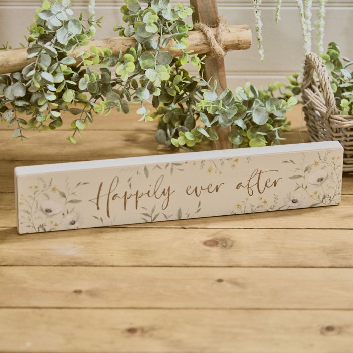 Happily Ever After Wedding Plaque