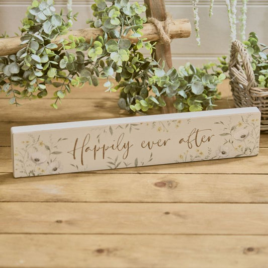 Happily Ever After Wedding Plaque