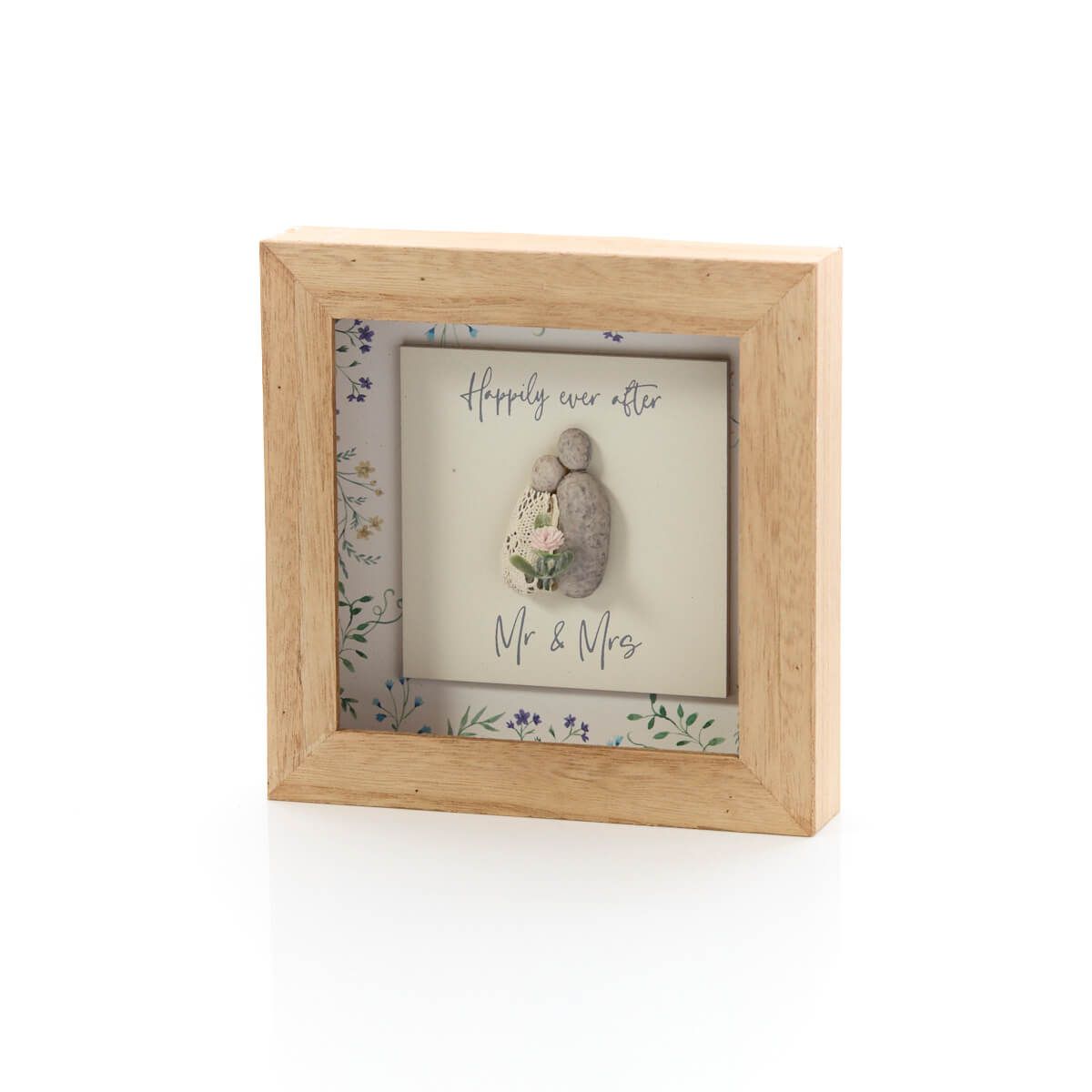 Langs - Mr&Mrs Resin couple wood frame