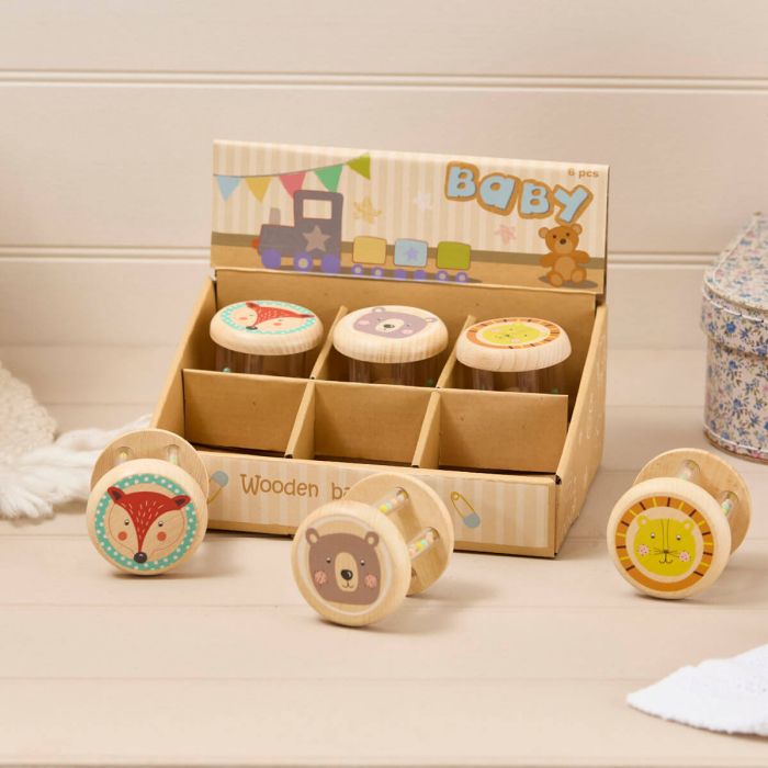 Langs Wooden Animal Rattle