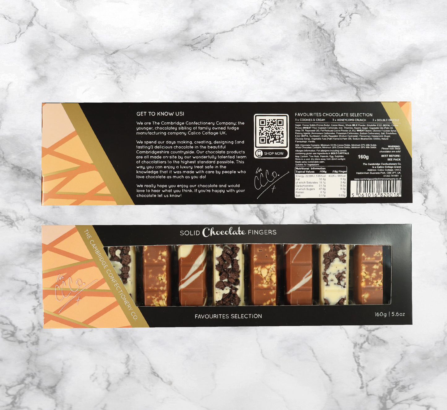 Solid chocolate Fingers - Favourites Selection