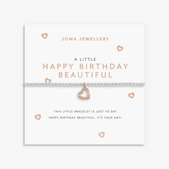 A Little 'Happy Birthday Beautiful' Bracelet - 9013