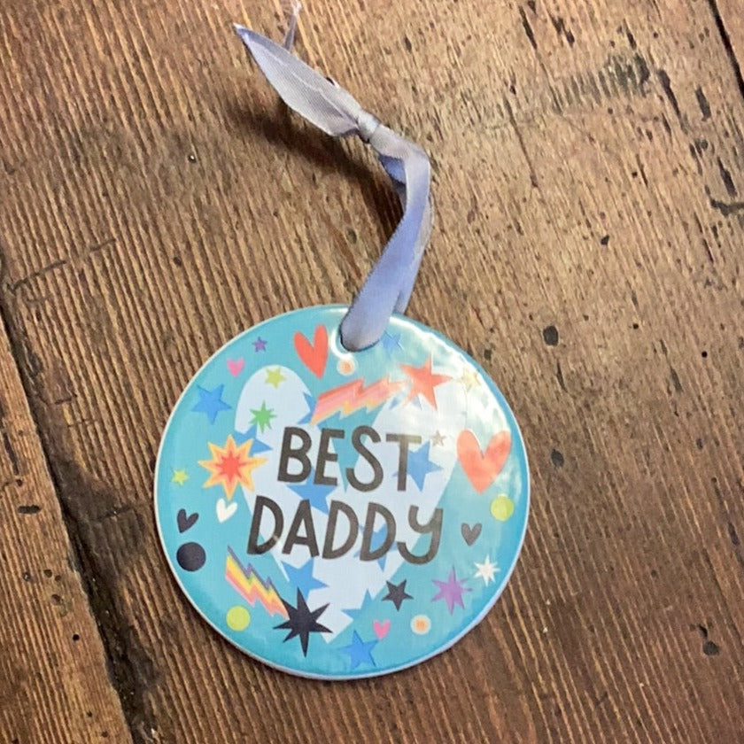 Belly Button - Best Daddy Ceramic Heart