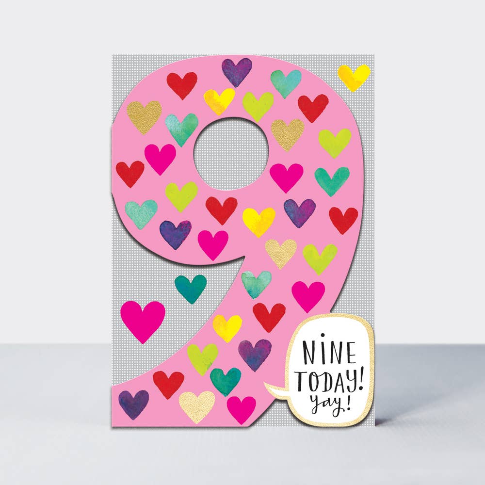Ditto - Age 9 Girl Birthday Card