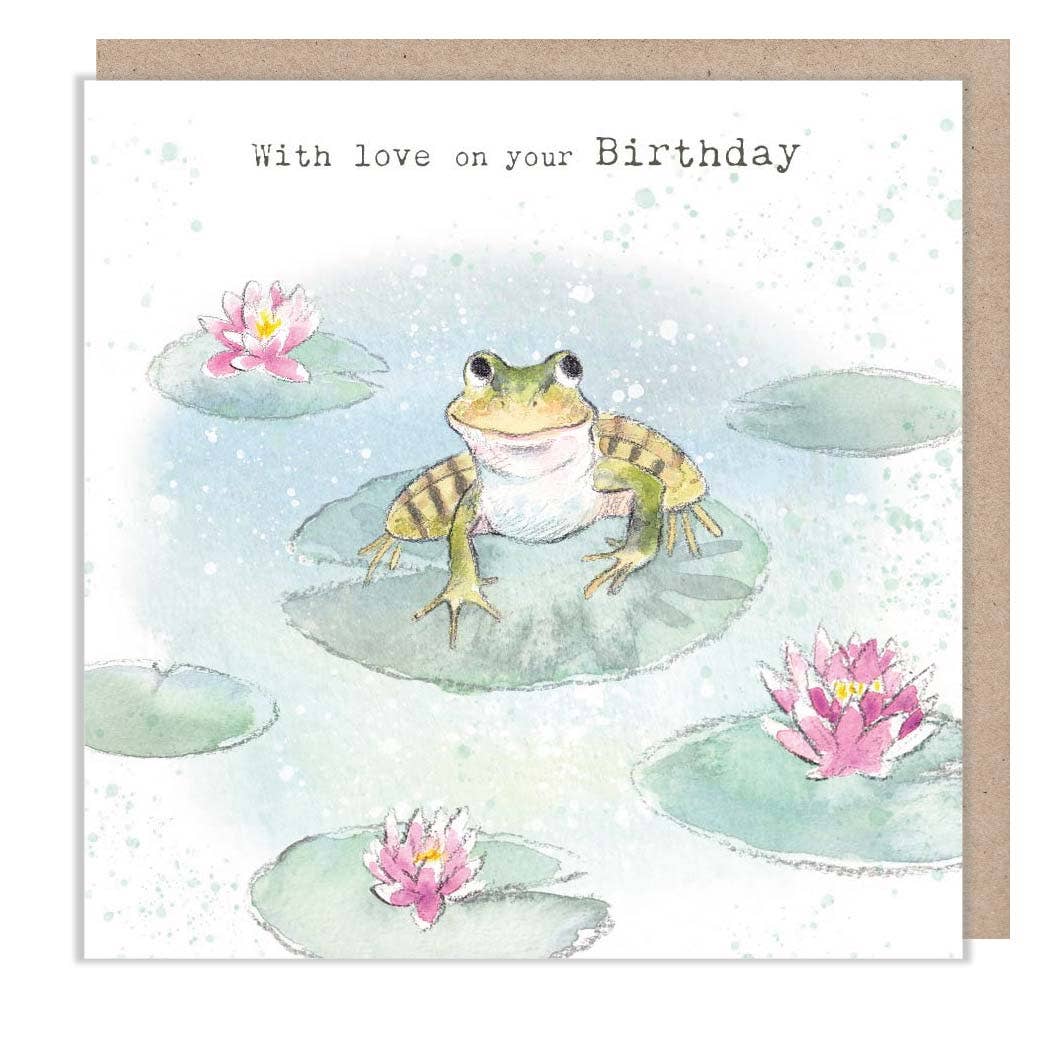 Birthday card - Frog 'Down by the River' range - RIV04