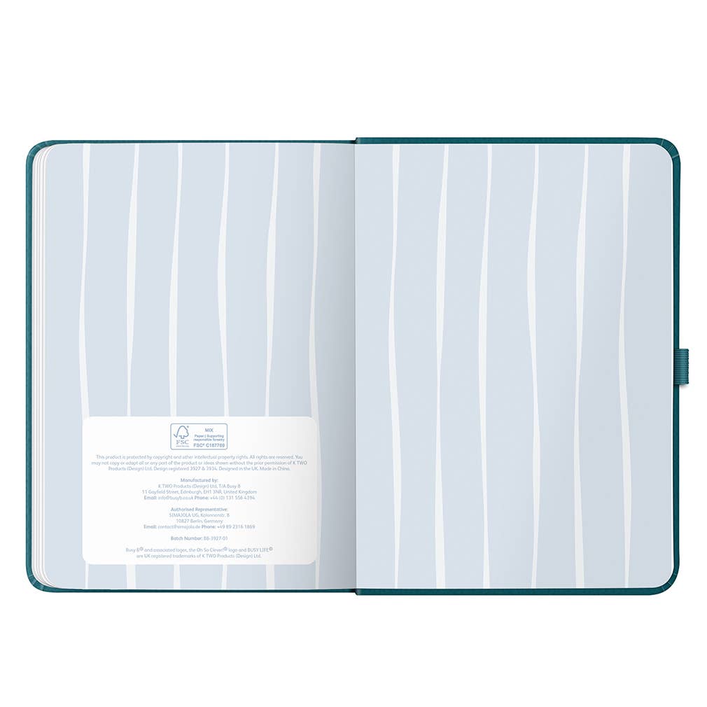 Family Diary 2027 Teal Faux - Busy B