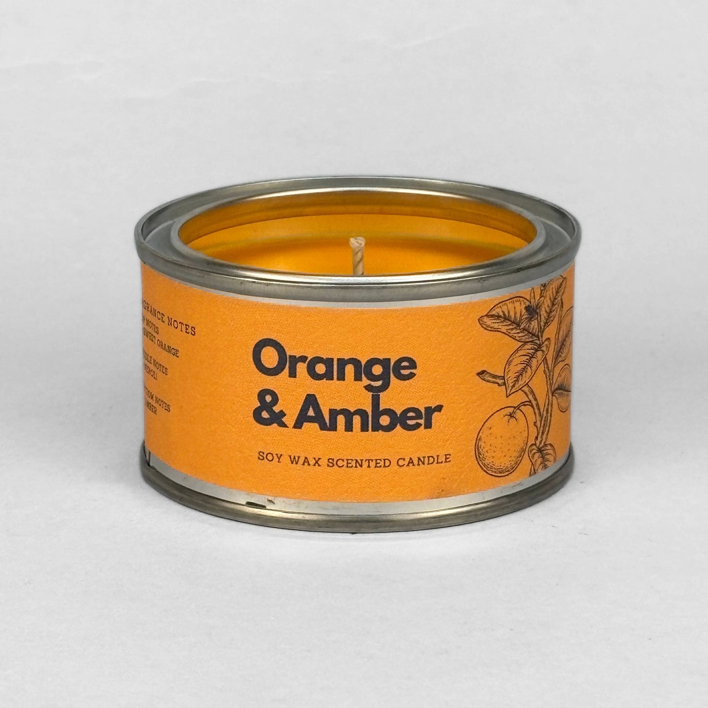 Orange & Amber Paint Tin Candle | Scent Palette