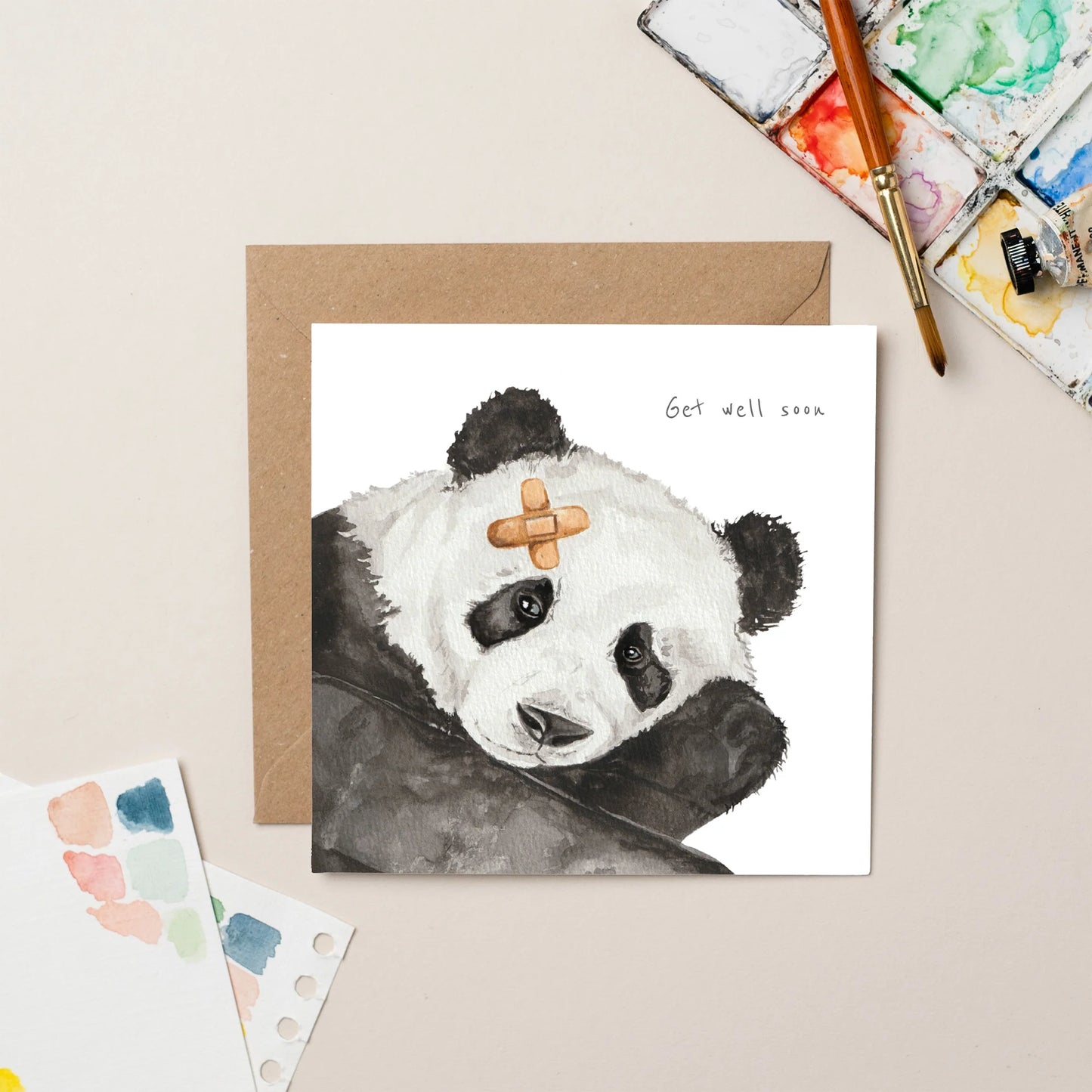Panda Get Well Soon Card