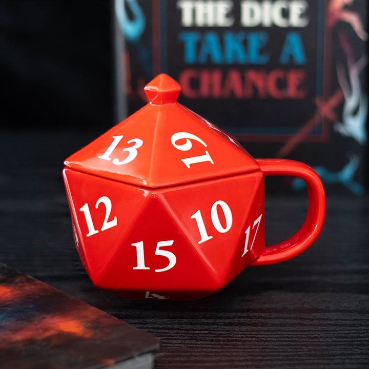 D20 gaming dice shaped Mug