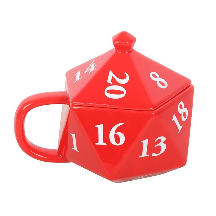 D20 gaming dice shaped Mug