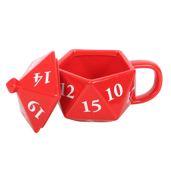 D20 gaming dice shaped Mug