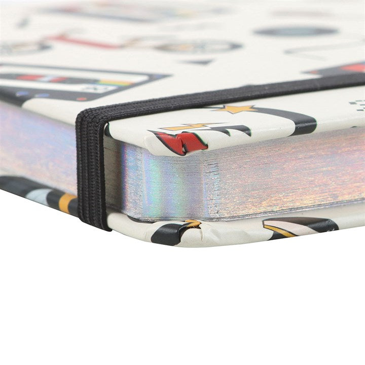 Retro 80's print A5 Notebook