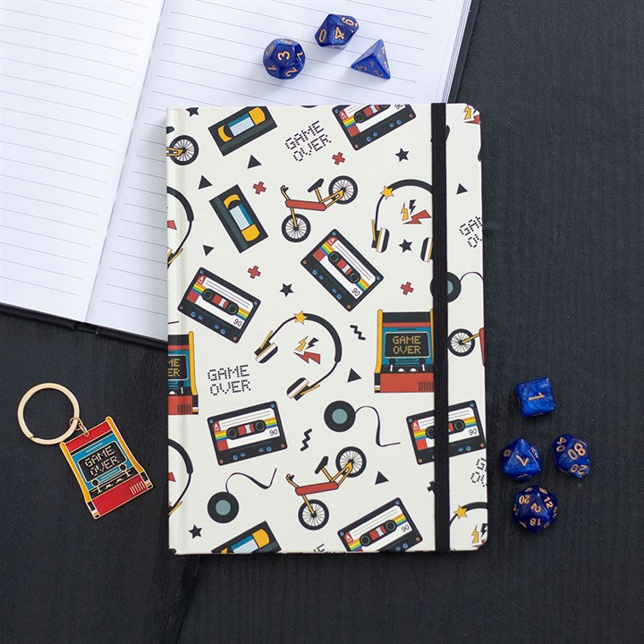 Retro 80's print A5 Notebook