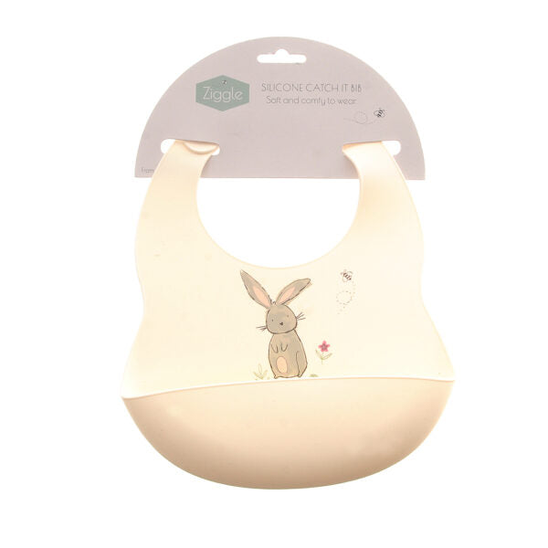 Silicone feeding bib - Bunnies