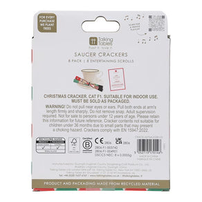 Nutcracker Christmas Saucer Crackers - 8 Pack