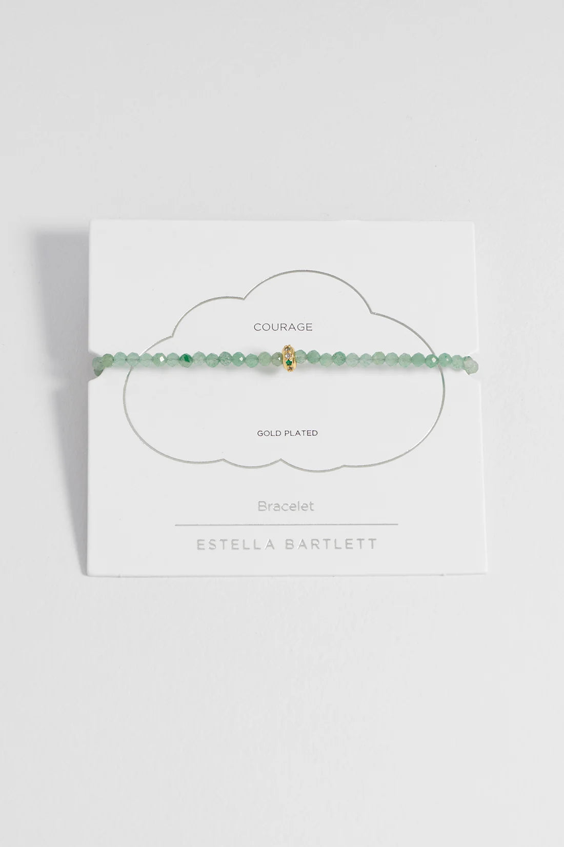 Estella Bartlett - Green Aventurine CZ Disc Amelia Bracelet