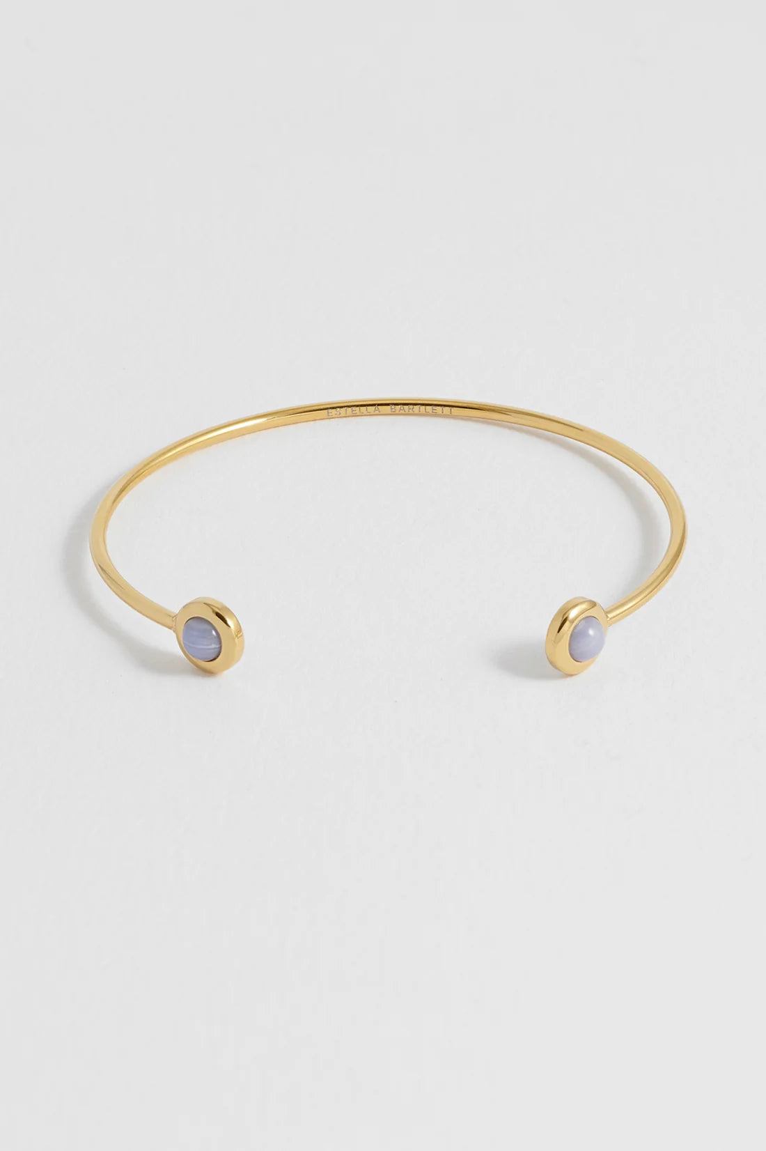 Estella Bartlett - Wellness Blue Lace Agate Open Bangle