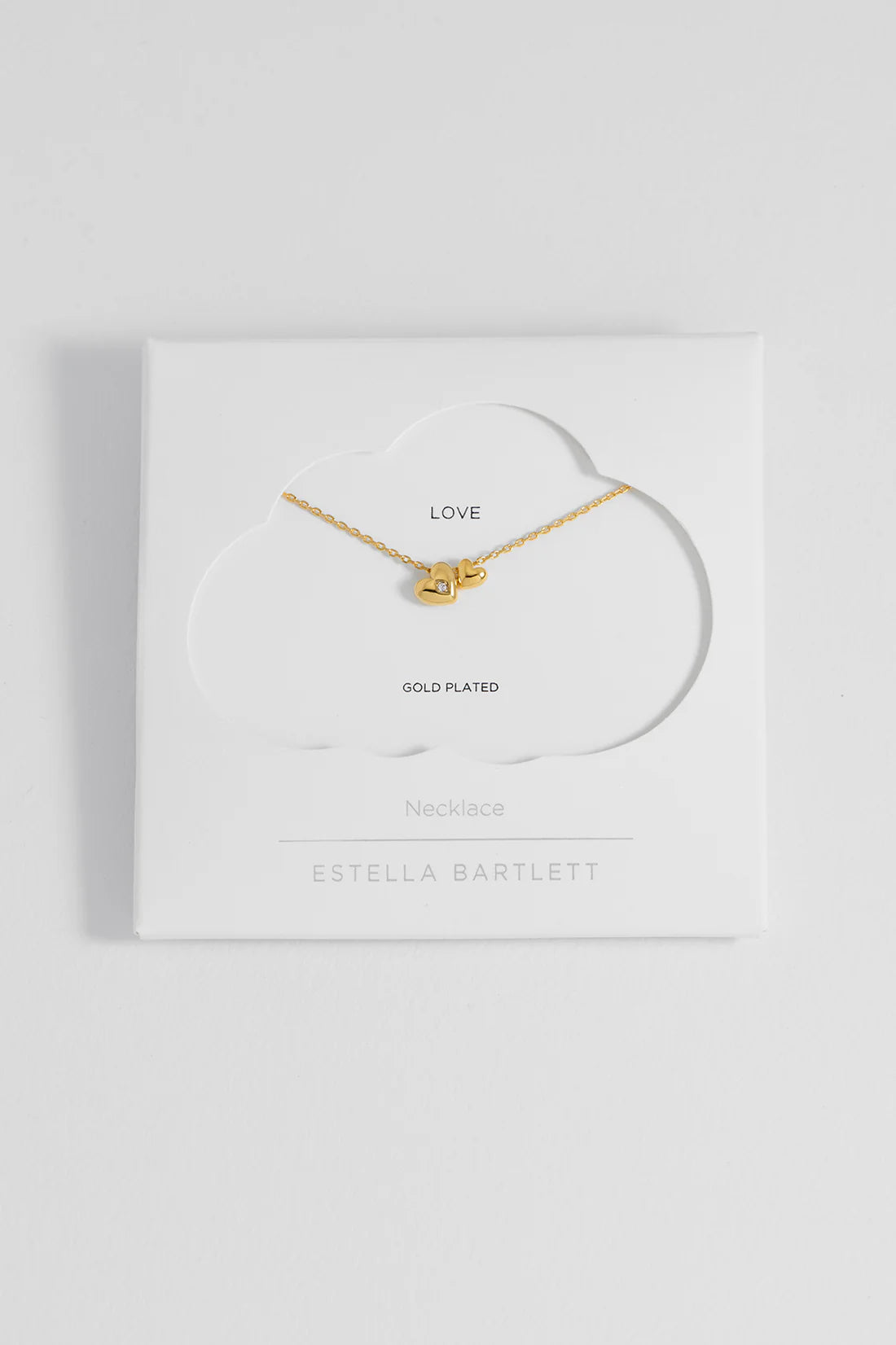Estella Bartlett - Double Heart and CZ Necklace
