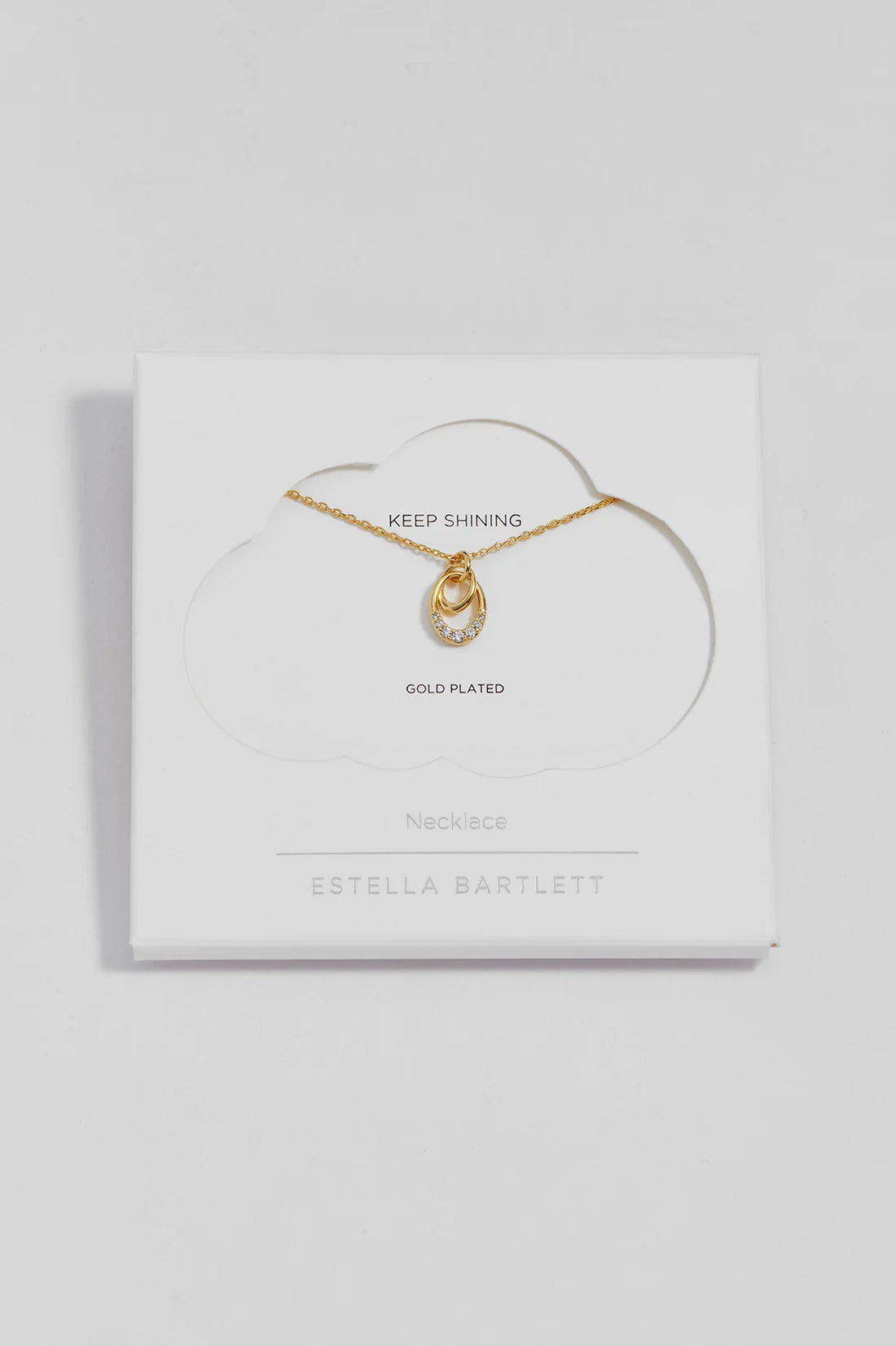 Estella Bartlett - Interlinked CZ Ovals Necklace