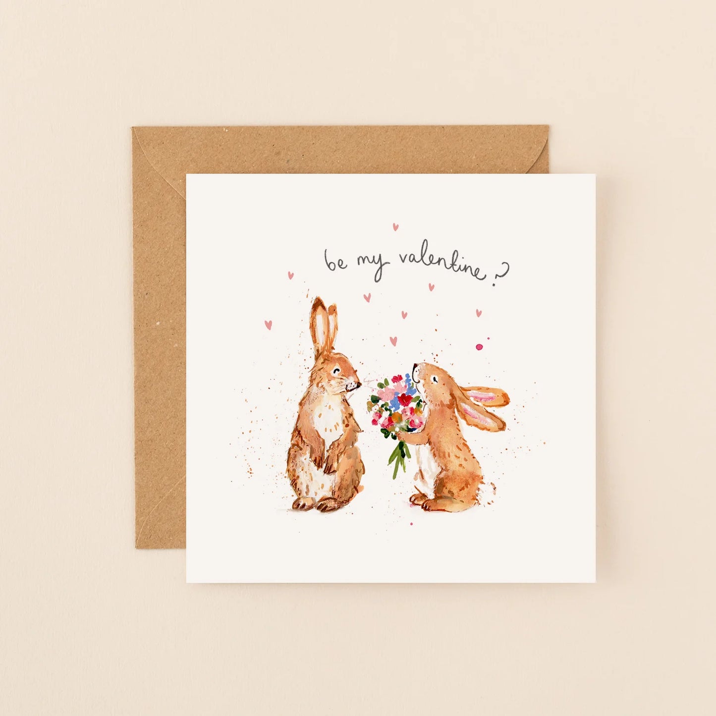 Louise Mulgrew - Valentines Bunnies Card