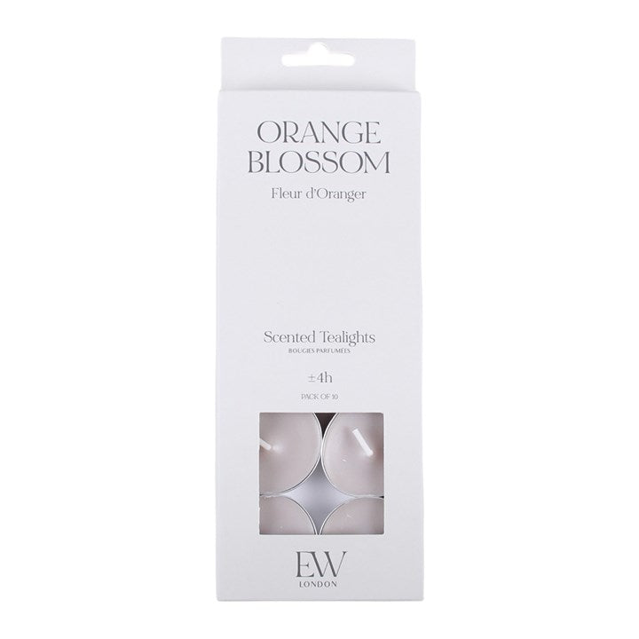 Pack of 10 Orange Blossom Scented Tealights