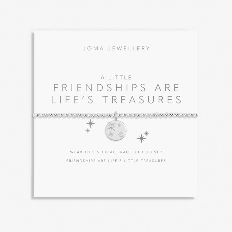 A Little 'Friendships Are Life's Treasures' Bracelet In Silver Plating - 7416