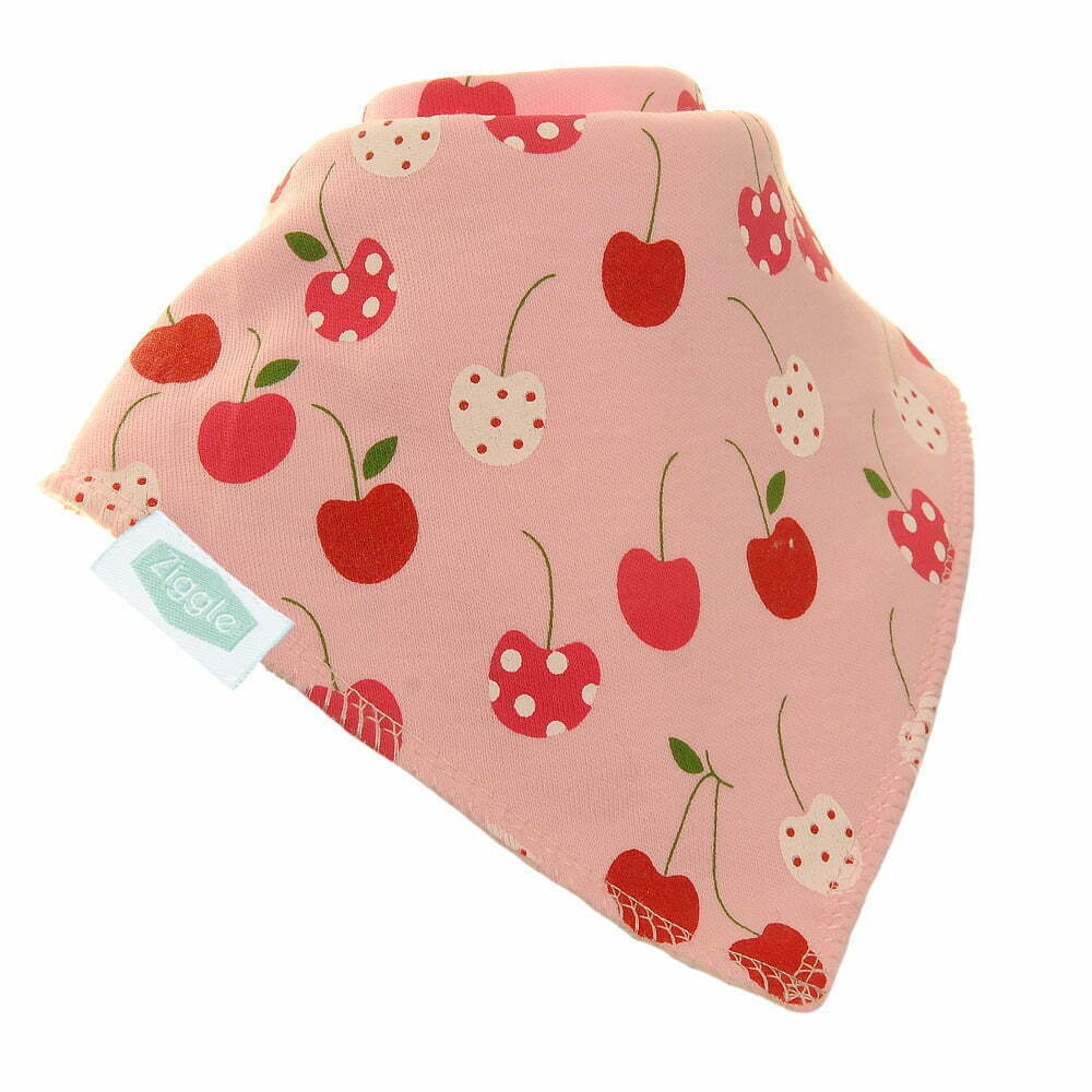 Ziggle Cherries Print Bib