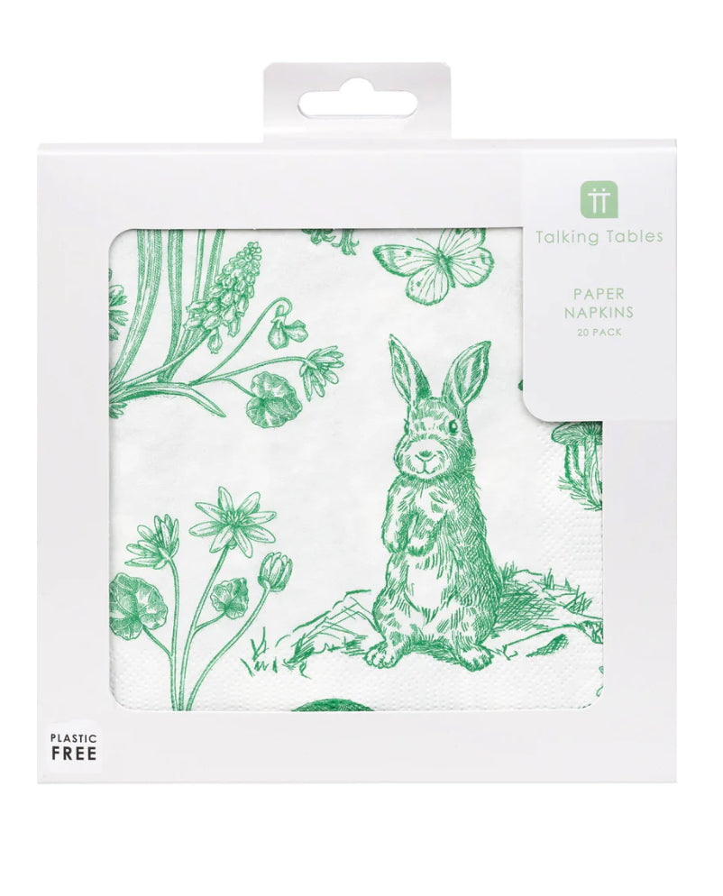 Sale - Easter Green Paper Napkins