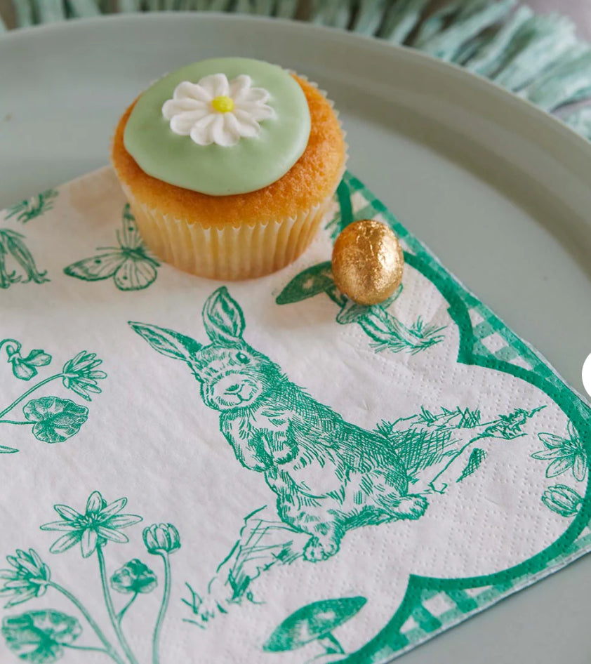 Sale - Easter Green Paper Napkins