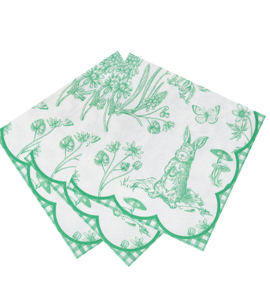 Sale - Easter Green Paper Napkins