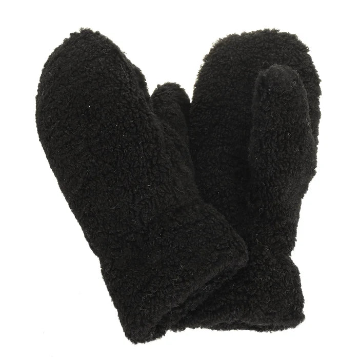 Teddy Gloves - Black