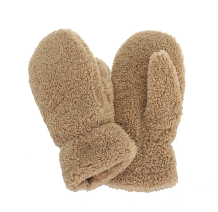 Teddy Gloves - Toffee