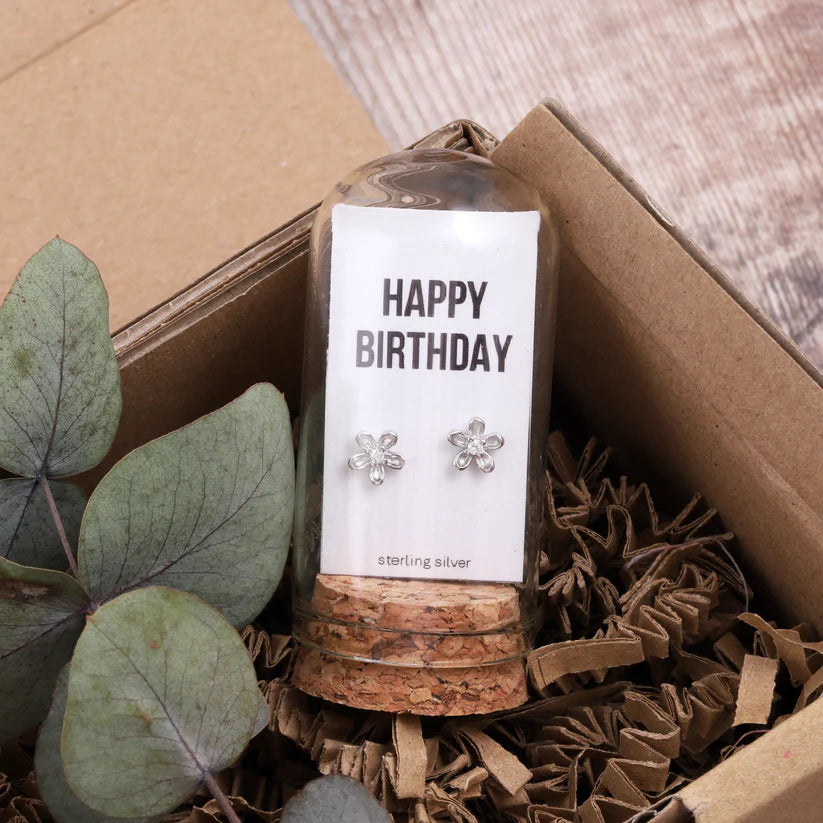 attic creations - Happy Birthday Flowers Earrings