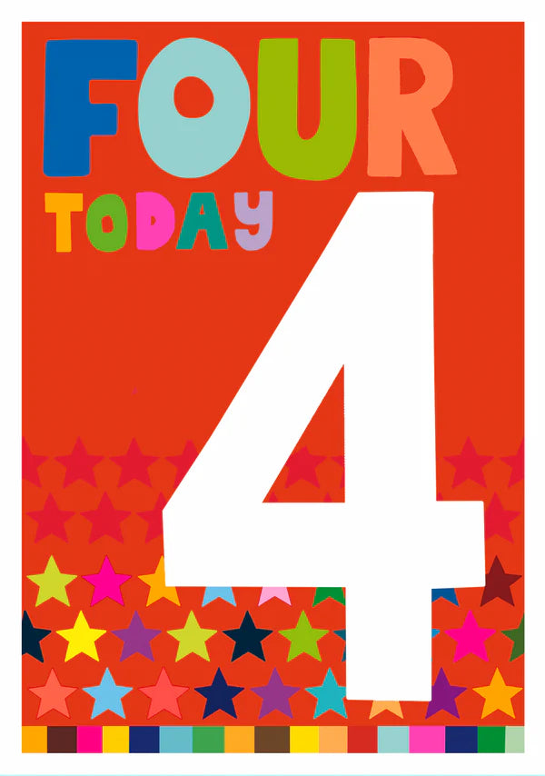 Four Today Birthday Card - JA21214