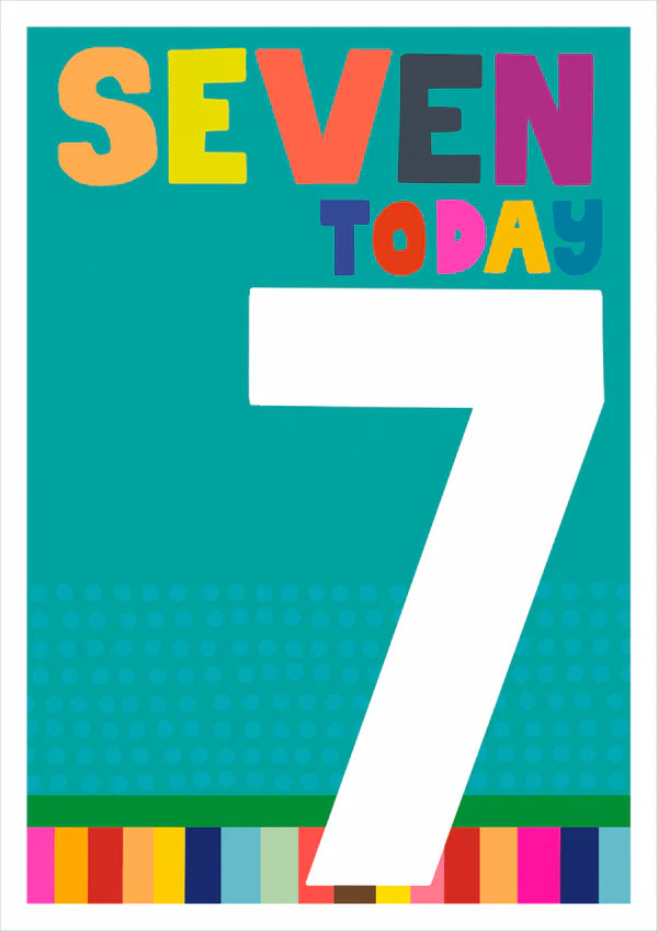 Seven Today Birthday Card - JA21217