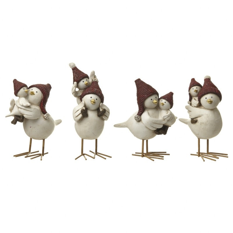 Mother Birds With Baby Birds