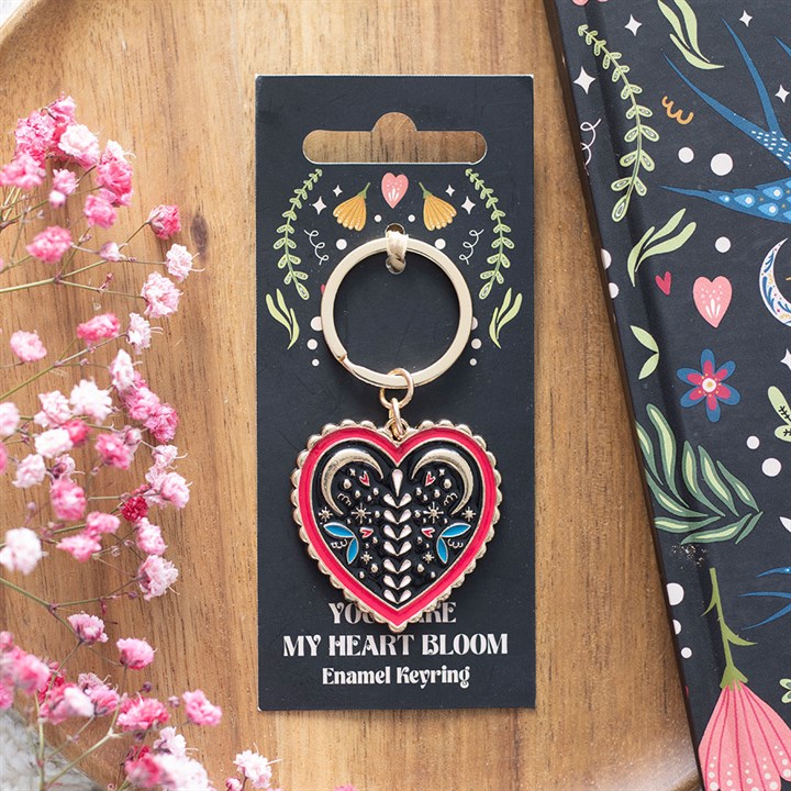 Heart Bloom Keyring