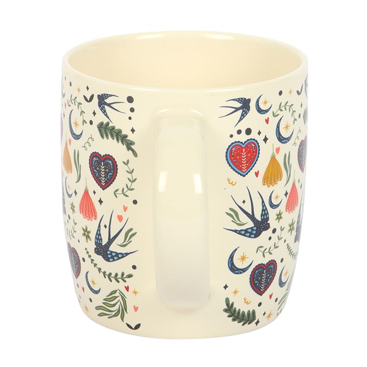 Cream Midnight Bloom Mug