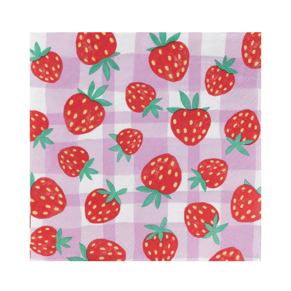 Sale - Talking Tables - Strawberry Lilac Gingham Napkins