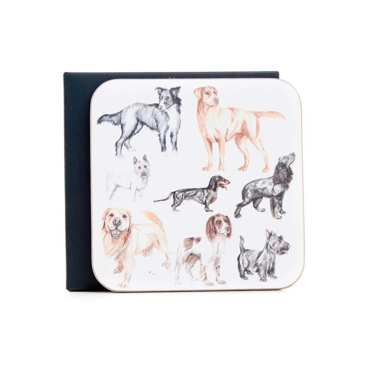 Meg Hawkins - Pooches – Dog Watercolour Coasters, Set of 4
