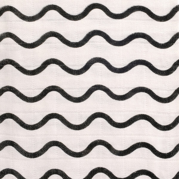 Ziggle Black & White Muslin Square