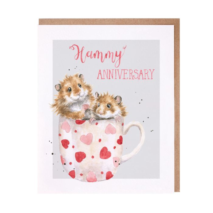 Wrendale - 'Hammy Anniversary' hamster card