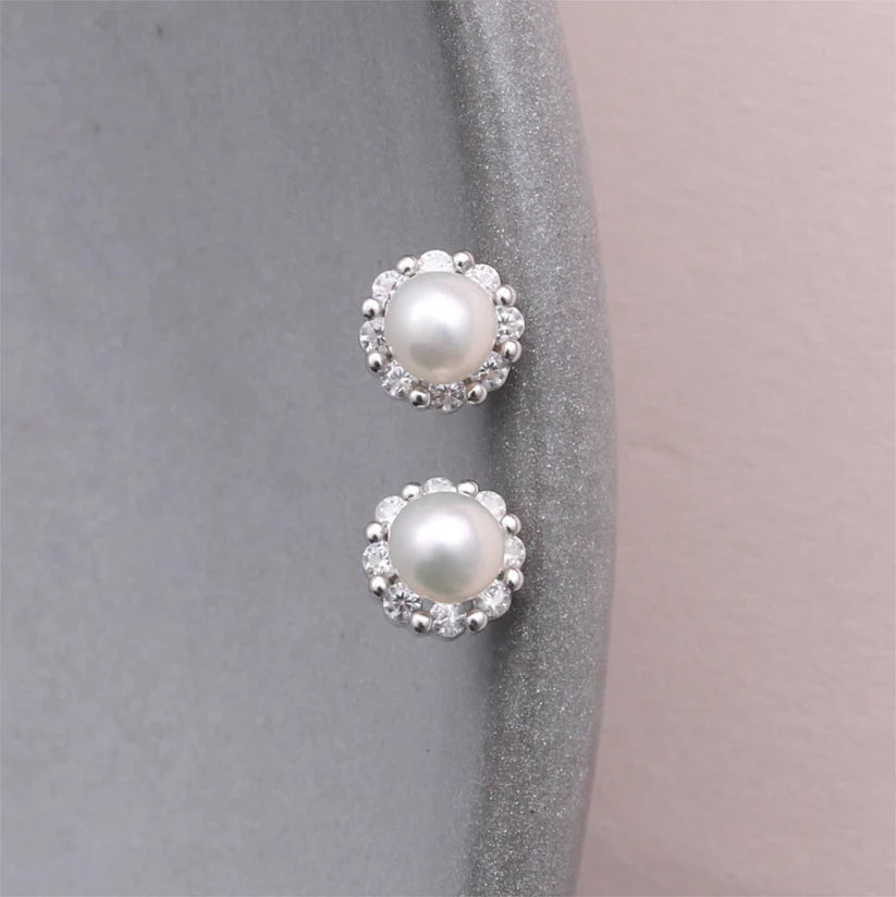 Attic Creations - FOR MY BEAUTIFUL FRIEND Crystal pearl earrings