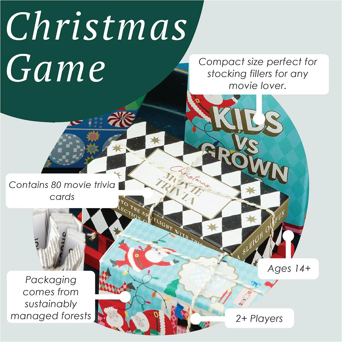 Movie Trivia Christmas Mini Sleigh - 6.5cm