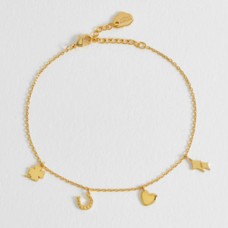 Estella Bartlett - Gold Plated Love & Luck Bracelet