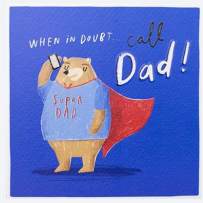 PaperLink - Super Dad Father's Day Card