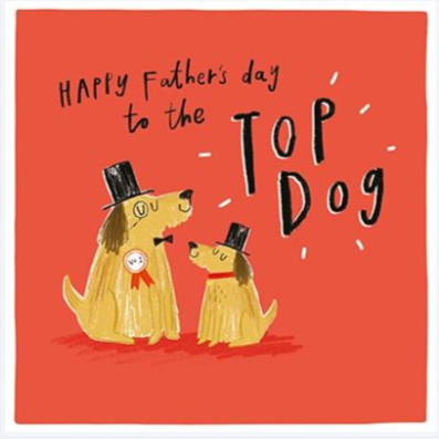 PaperLink - Top Dog Father's Day Card
