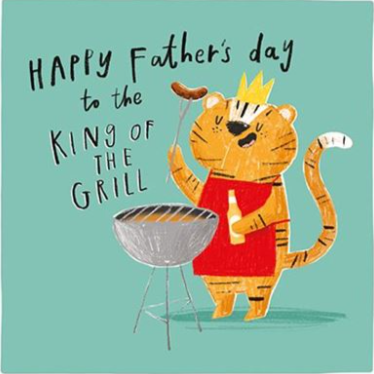 PaperLink - King of the grill Father's Day Card
