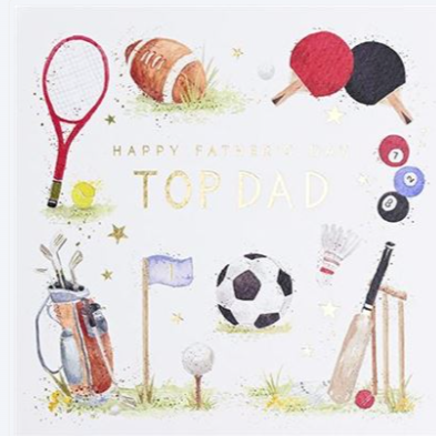PaperLink - Top Dad Father's Day Card