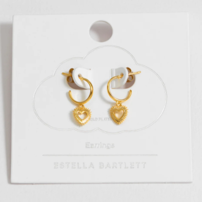 Estella Bartlett - Heartburst drop earrings
